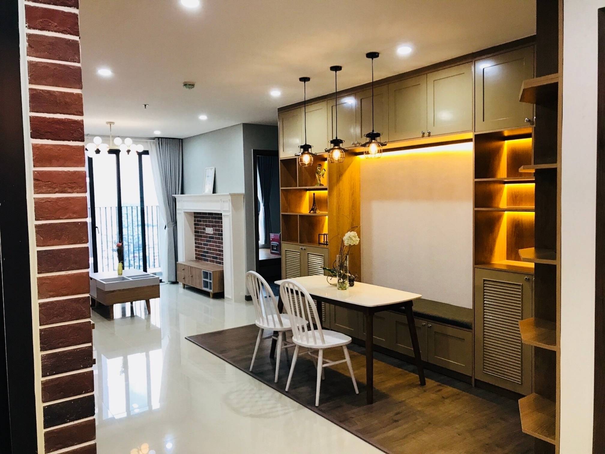 Cho thuê nhanh căn hộ 2PN 87m2 full nội thất hiện đại cao cấp thiết kế mở