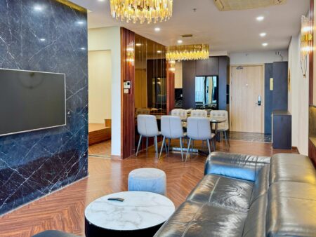 Căn 2PN+1ĐN 107m2 tháp Iris mới nhất. Tầng cao view thoáng, đầy đủ nội thất nhà mới